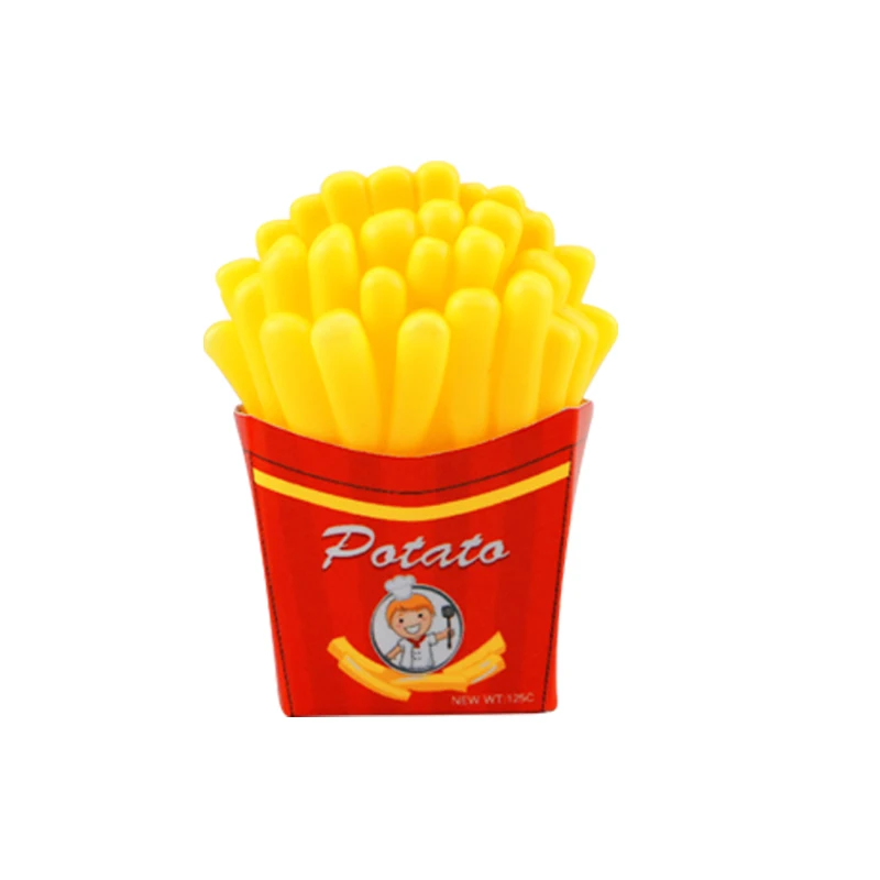 french fries Children Kitchen Cutting Toys Pizza Hamburger Bread Fast Food Pretend Play Plastic Miniature Food Girls Kids Education Toy Gift - Цвет: french fries