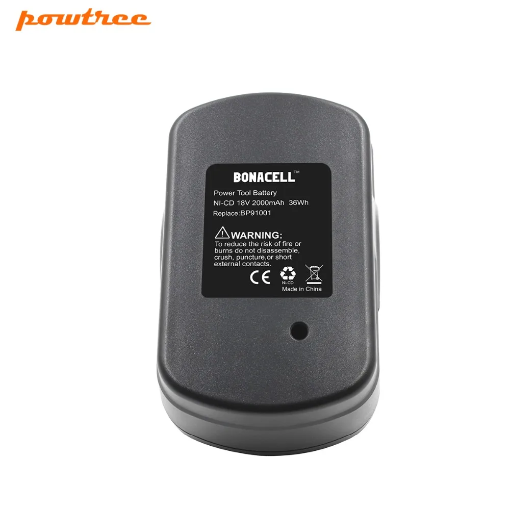 2 упаковки 18В 2000 мАч Ni CD BP91001 аккумуляторная батарея для Earthwise CPS40008 CST00012 CHT10122 CB20018
