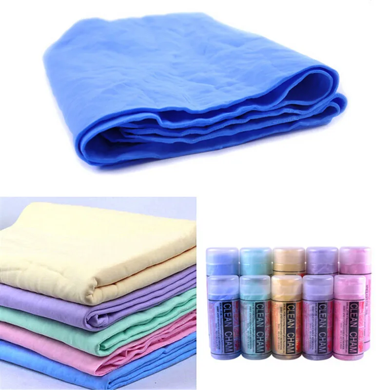 New Natural Artificial Chamois Leather Multifunction Car Cleaning Cloth Washing Suede Towel No Scratches Drying Towel