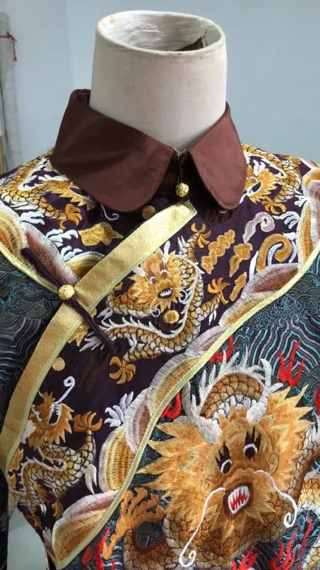 Зимний дизайн династии Цин принц официальный костюм Hanfu для ТВ-игра bubujingxin Великолепная вышивка мужской костюм только без шляпы