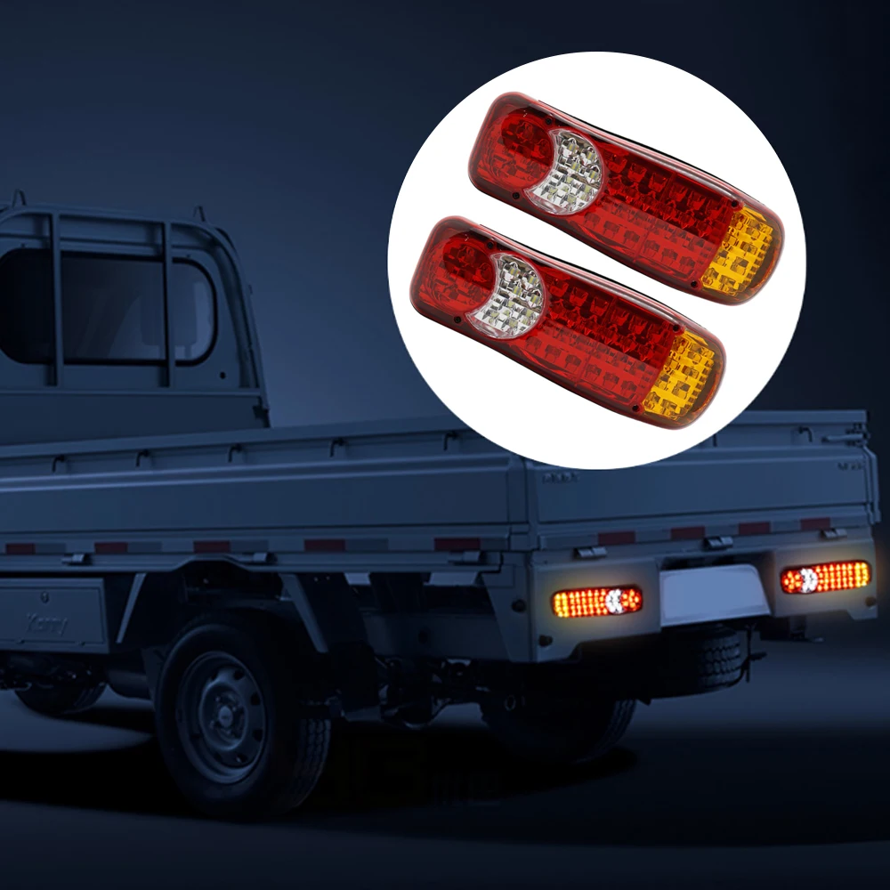 Set 46 Led Rear Tail Lights Truck Lorry Trailer Tipper Chassis 12v | Light System