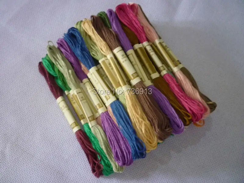 100% длинноволокнистый хлопок шелковые вышивальные нити | Дом и сад