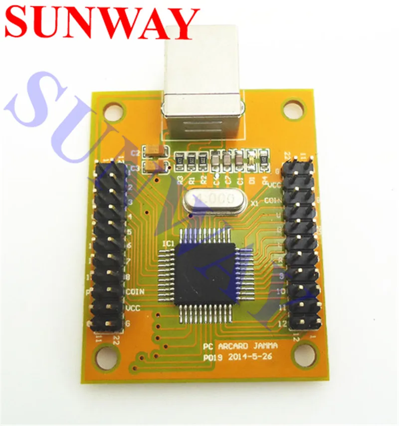 PC Arcade USB к интерфейсу контроллера JAMMA 2 джойстика и 27 кнопок, 2 игрока MAME Multicade клавиатура кодер