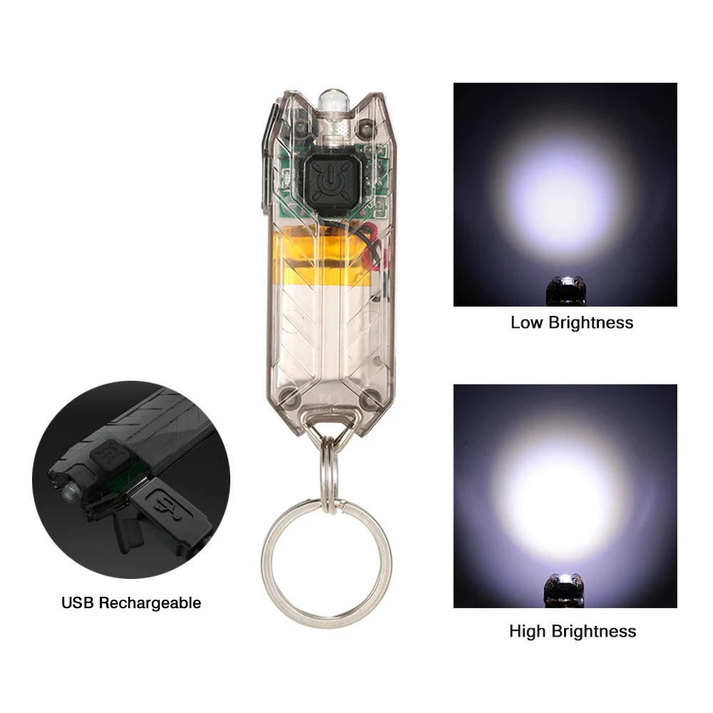 Туристический светильник брелок 45 лм Водонепроницаемый Многофункциональный