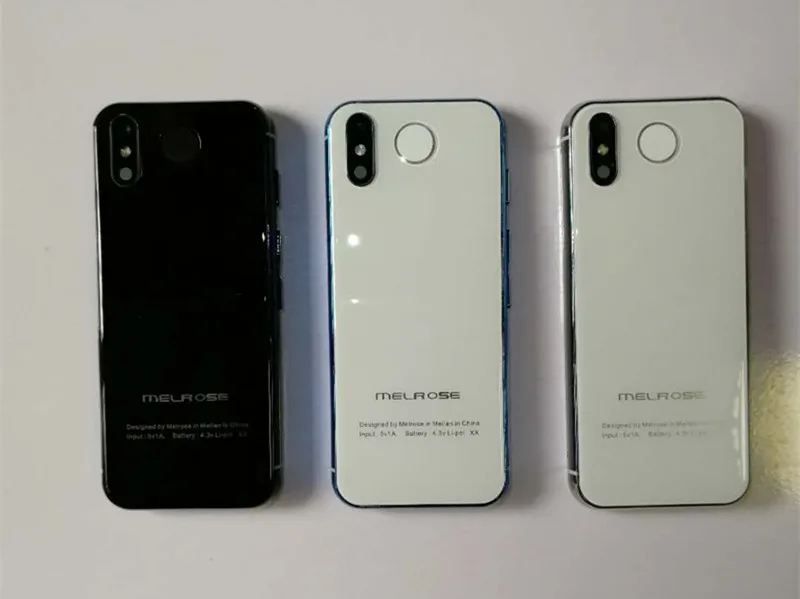 Melrose Мини-смартфон ультра тонкий 3,4 ''MTK6739V мобильный телефон с двумя sim-картами Android 8,1 отпечаток пальца ID 5MP 4G сотовые телефоны