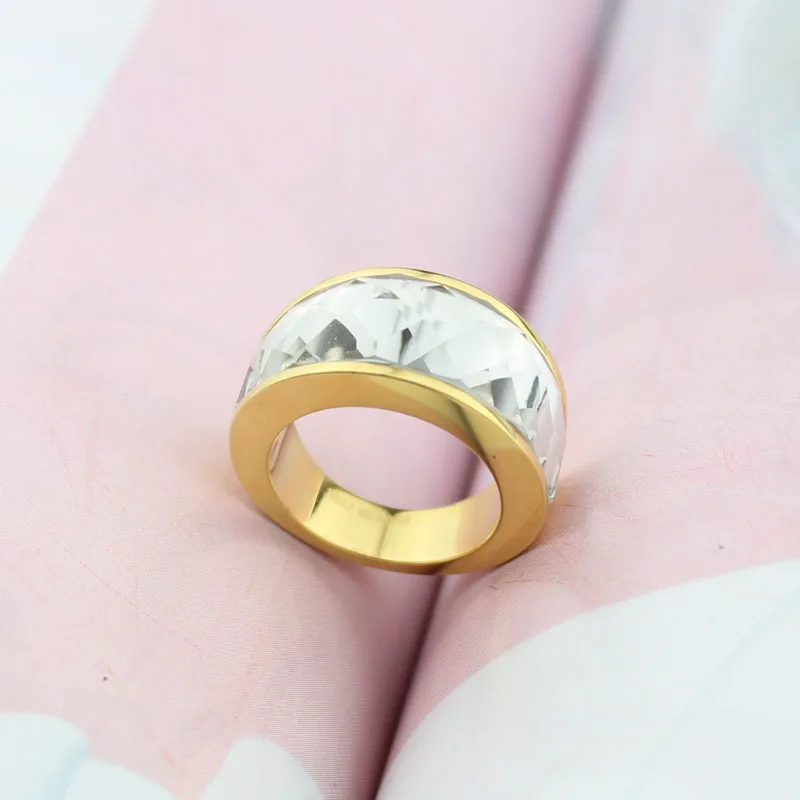 Модное женское роскошное Брендовое Ювелирное кольцо с кристаллами и из