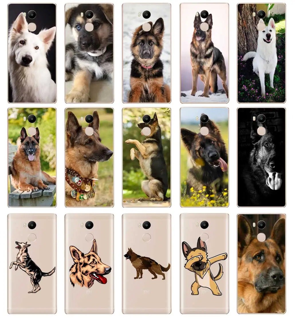 DREAMFOX M497 German Shepherd Soft TPU Silicone Case Cover For Xiaomi Redmi Note 3 4 5 Plus 3S 4A 4X 5A Pro Global |
