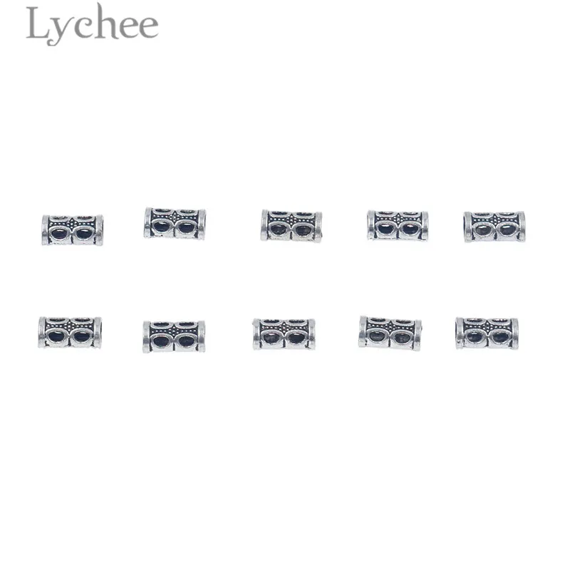 Lychee 10 шт. сплав Слон 8 форма цветок резной дредлок бигуди липучки шарик отверстие
