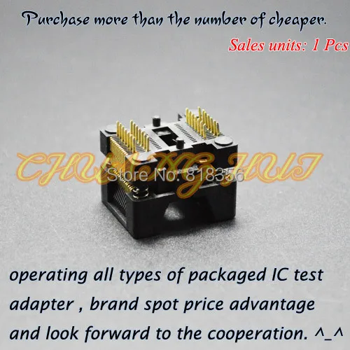 OTS-28-0.65-01  SSOP28 TSSOP28 IC Test Socket Programming Adapter 0.65mm Pitch 4.4mm Width