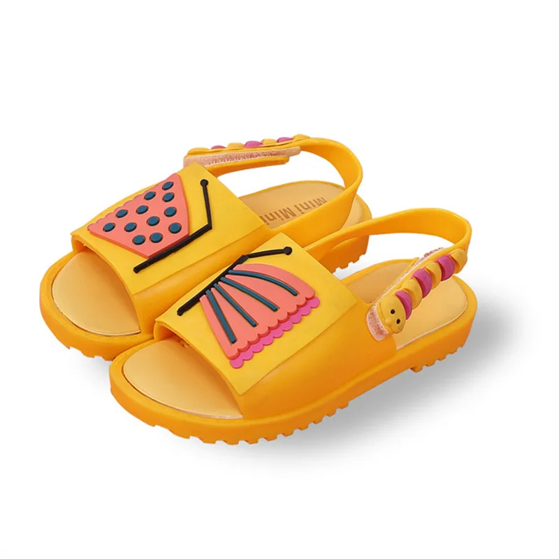 2017 Kids Shoes Girls Boys Sandals Children's Mini Cartoon Cat Butterfly Non-slip Princess Jelly Candy Smell Unisex |