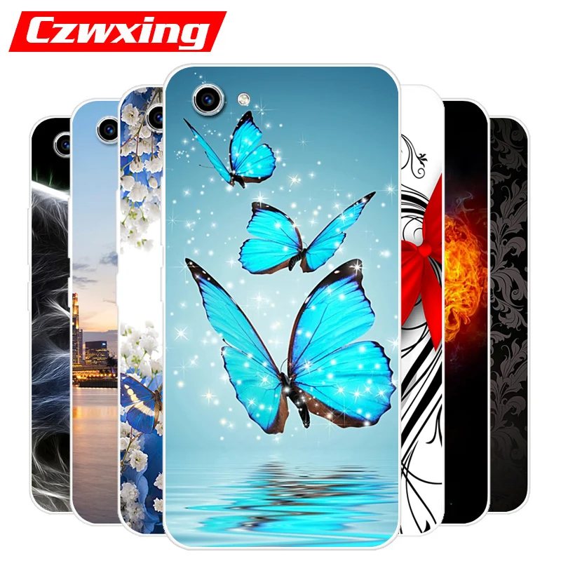 For VIVO Y81 Case Silicone Pattern TPU Protective Back Cover Phone Y 81 VIVOY81 6.22 inch | Мобильные телефоны и