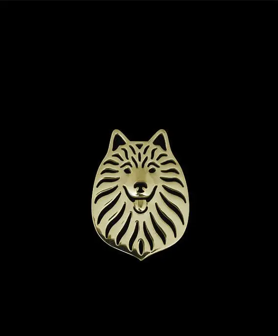 Оптовая продажа американская брошь в виде собаки эскимоса Женская/Мужская