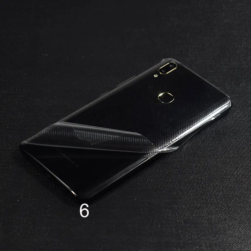 2018 Transparent Frosted Back Film Phone Sticker for VIVO Y85 Wrap Skins Fiber/Grid Cover Leather Grain optional |