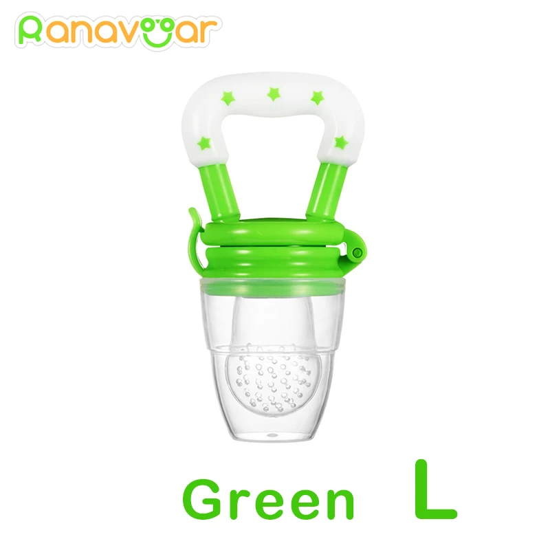 green L Детская соска для свежего питания, соска для молока, бутылочки для кормления - Цвет: green L