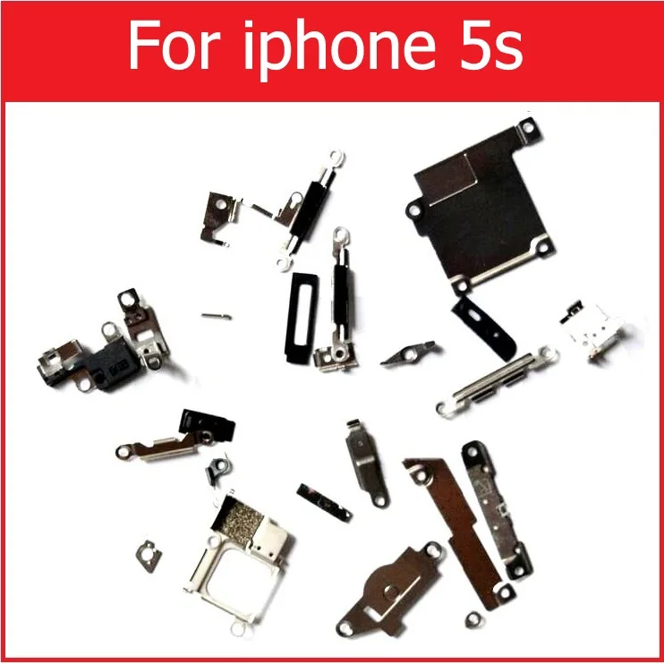 Полный корпус, внутренние маленькие металлические железные детали для iPhone 4, 4S, 5, 5c, 5S, 6, 6s plus, маленький держатель, кронштейн, защитная пластина, комплект, запчасти для телефона