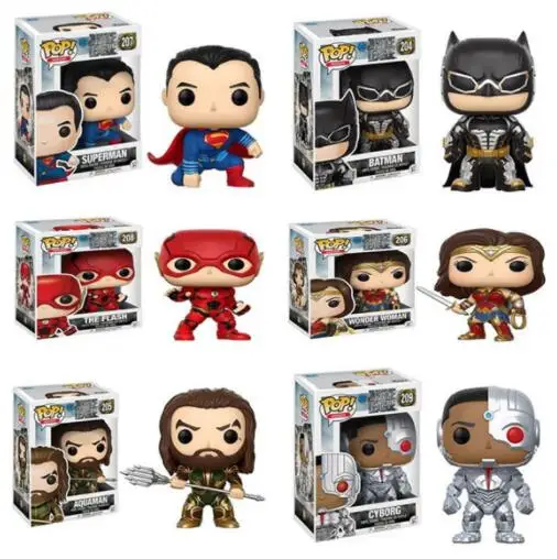 Экшн фигурка Pop Aquaman мини флэш человек чудо женщина экшн Superman Batman функция