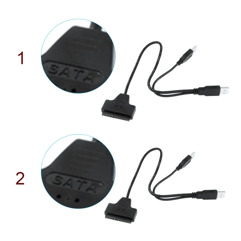 Кабель адаптер конвертер аксессуары для ноутбуков разъем Sata USB 2 0 на 3 SATA 15 + 7