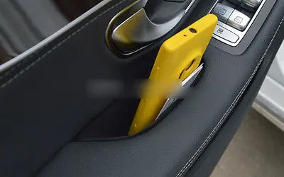 

Black interior door armrest storage box 2pcs For Benz C-Class W205 2014 2015