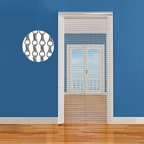 Золотая алюминиевая цепь для защиты от мухи и насекомых занавески перегородок