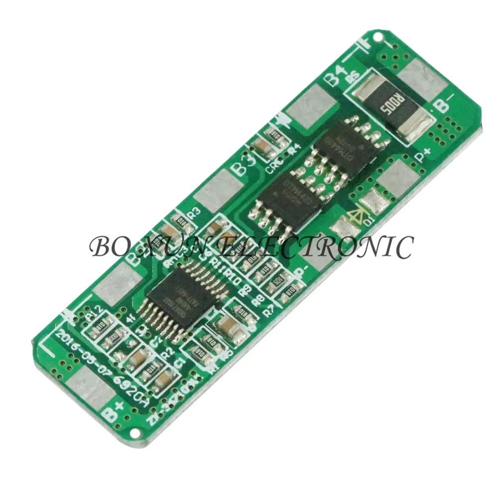 4A 5A PCB BMS плата защиты управления для 4 пакетов 4S 18650 литий ионная литиевая батарея