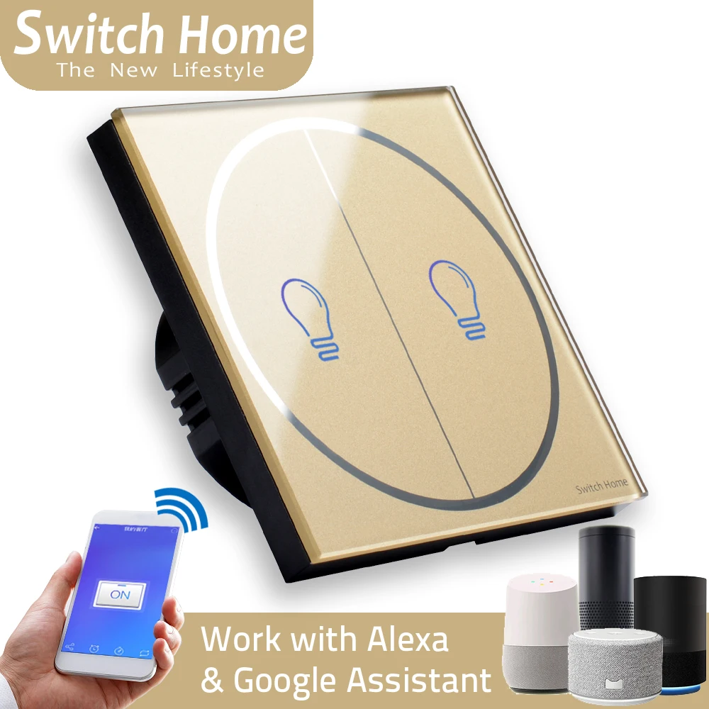 Горячая Распродажа умный сенсорный выключатель переключатель wifi беспроводной