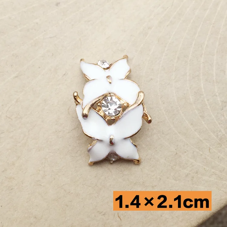 14x21 мм арочная форма эмаль кристалл украшение горный хрусталь кнопка в плоской