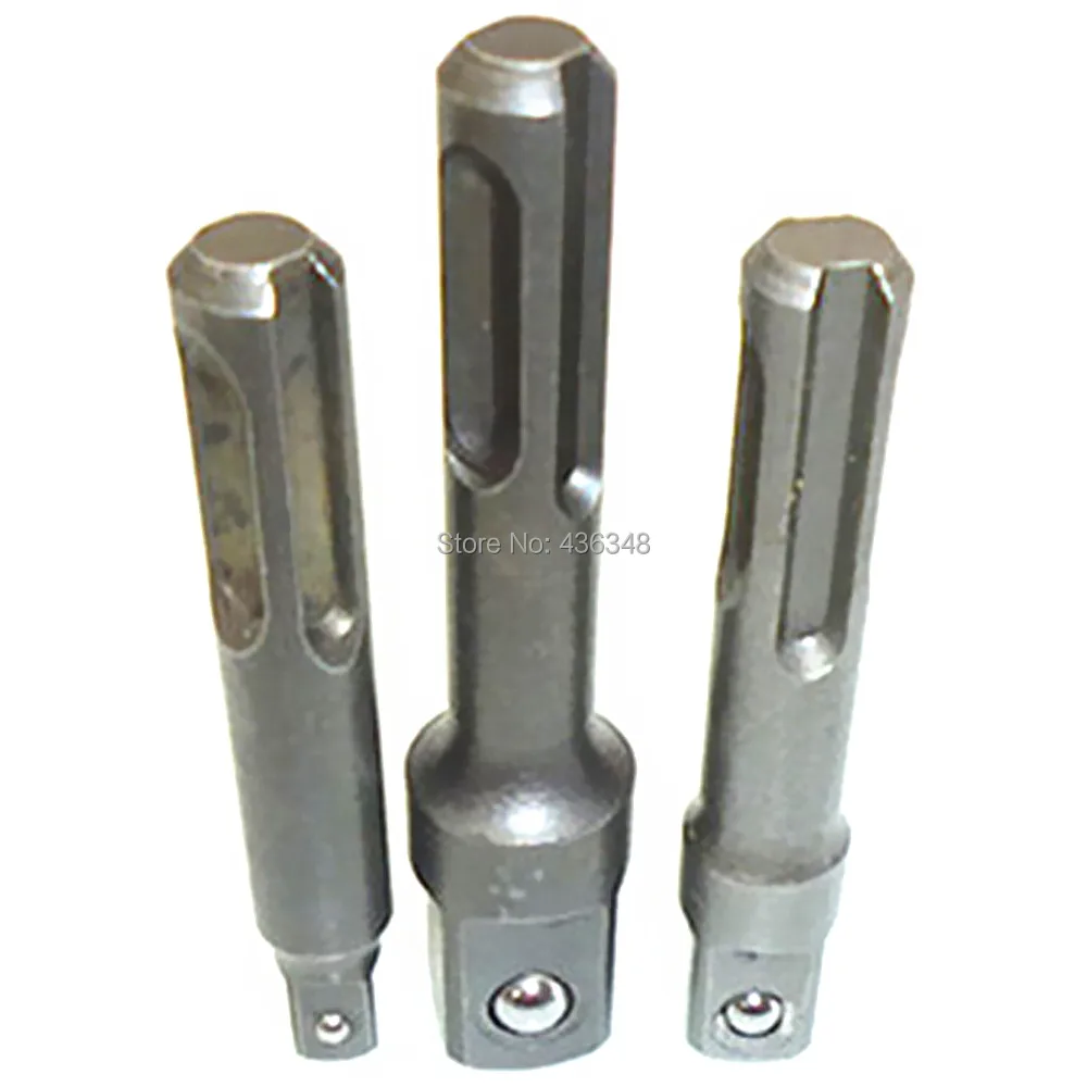 3 шт. молотковые дрели Sds Plus Набор отверток адаптер подходит 1/4 &quot3/8&quot 1/2 Отвертка