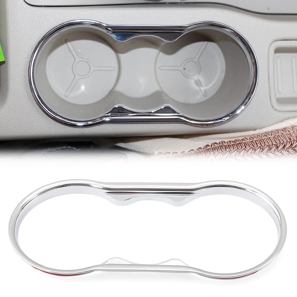 Декоративная наклейка для автомобильного стакана с водой хромированный ABS чехол