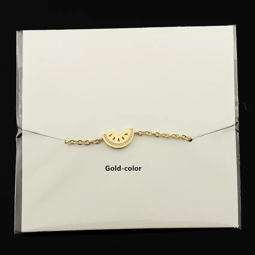 V привлечь Летние фрукты браслеты 2017 Для женщин jewelry цвета: золотистый