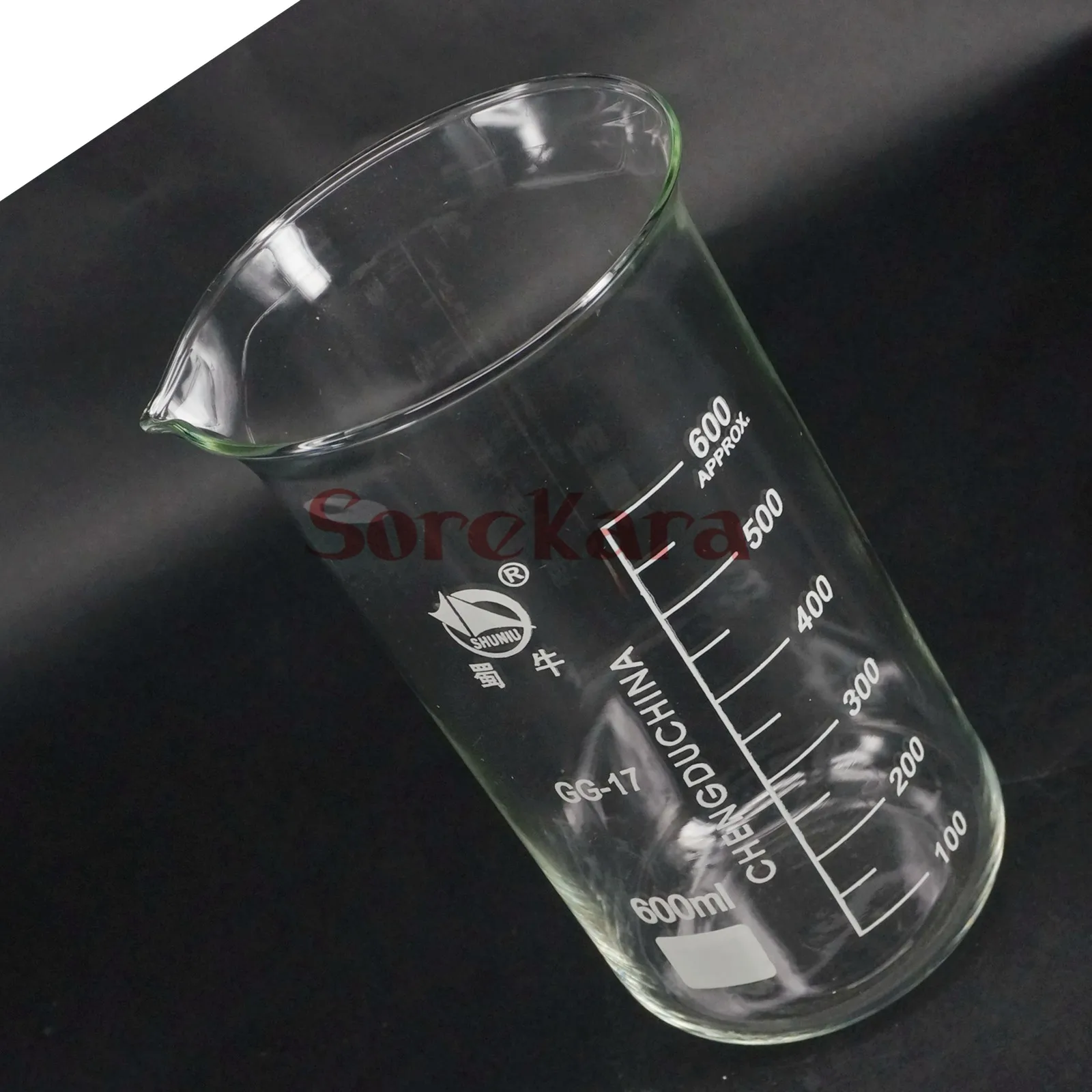 600ml Tall Form Beaker Chemistry Laboratory Borosilicate Glass Transparent Thickened with spout | Канцтовары для офиса и дома