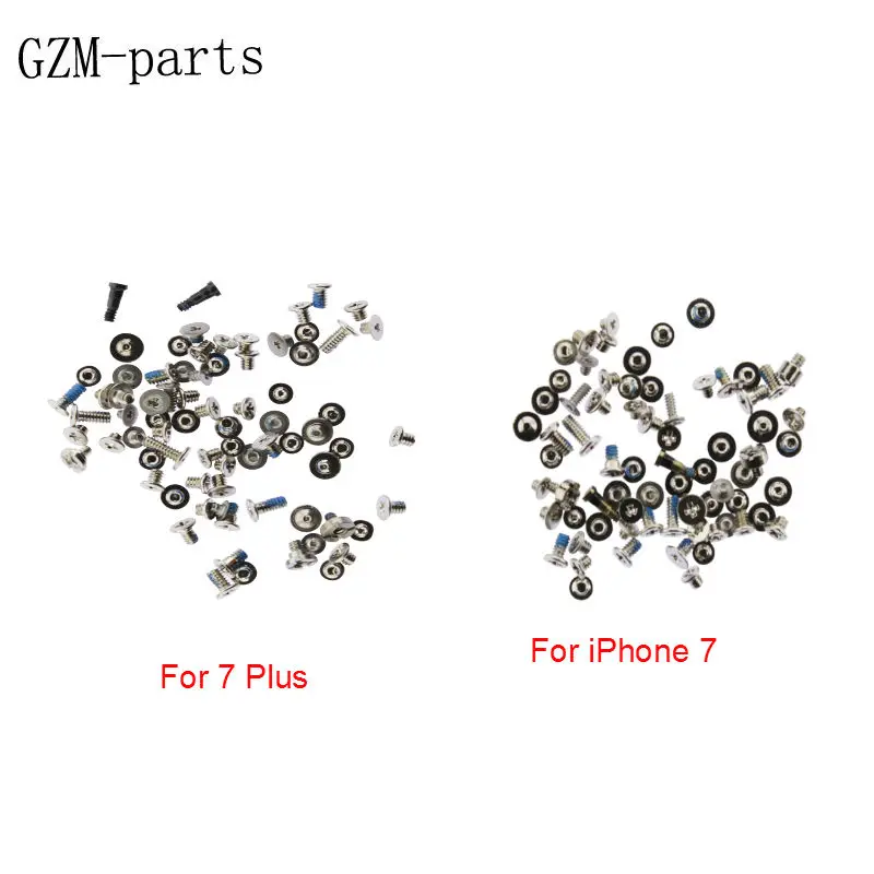Gzm-части 1 набор винтов полный набор винтов для iPhone 6 6plus 6s 6s Plus 7 7plus ремонт болтов полный комплект запасные части