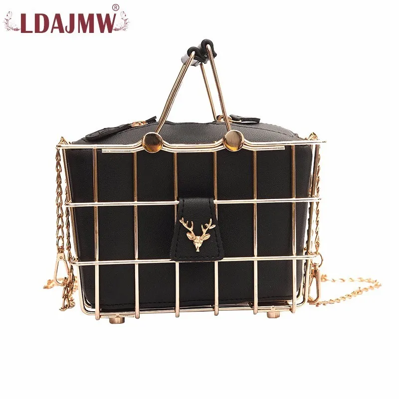 LDAJMW винтажные дизайнерские женские сумки индивидуальная железная корзина сумка