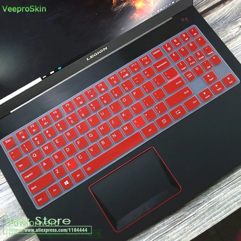 Силиконовая клавиатура защитная оболочка покрытие для lenovo Легион Y720 Y540 Y530 Y520 R720 Y7000 15,6 ''/Y730 Y740 17,3''