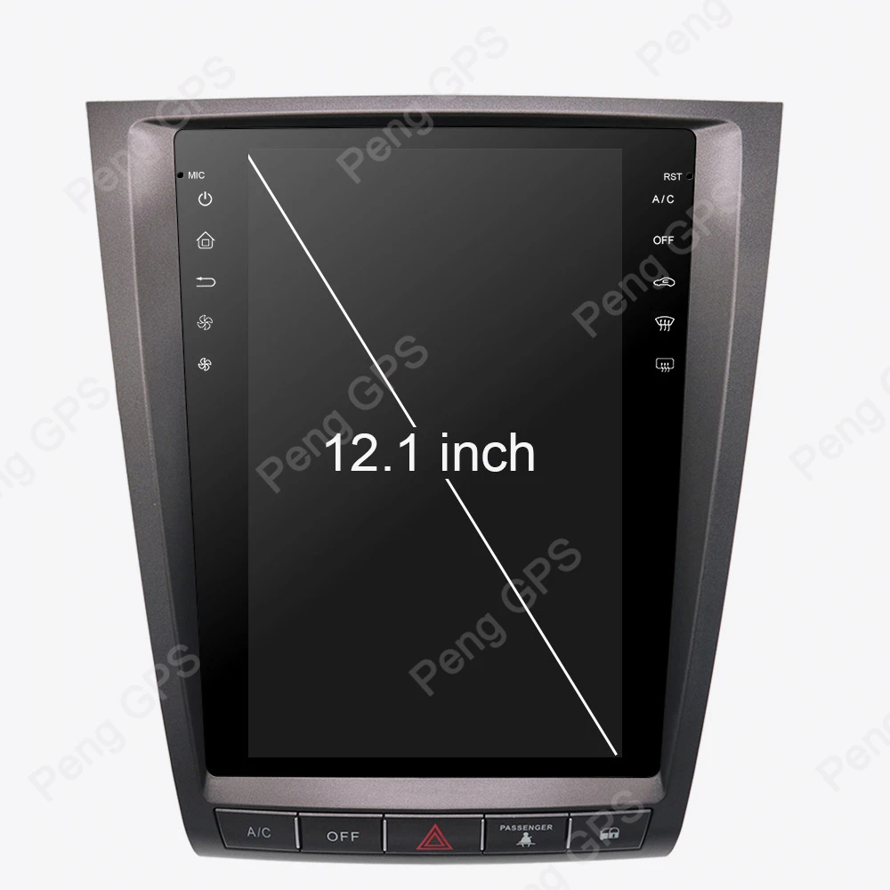 12,1 дюймов ips экран автомобиля радио gps-навигация, dvd-плеер для Lexus GS GS300 GS460 GS350 2004-2011 Tesla стиль Android 6,0 система