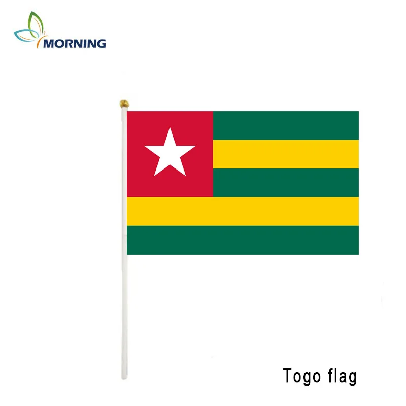 

MORNING Togo 10 шт. маленький вращающийся флаг с шестом