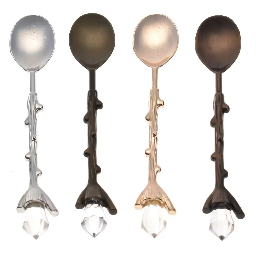 

1PC Coffee Spoon Tree Branch Design Dessert Ice Cream Milk Spoon Tableware Christmas Wedding Gift Home School Use