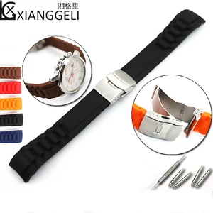 Силиконовый ремешок, аксессуары для часов, Двойной Пресс, страховая Пряжка 20 мм 22 мм, резиновый ремешок со ледяной водой, призрака Casio