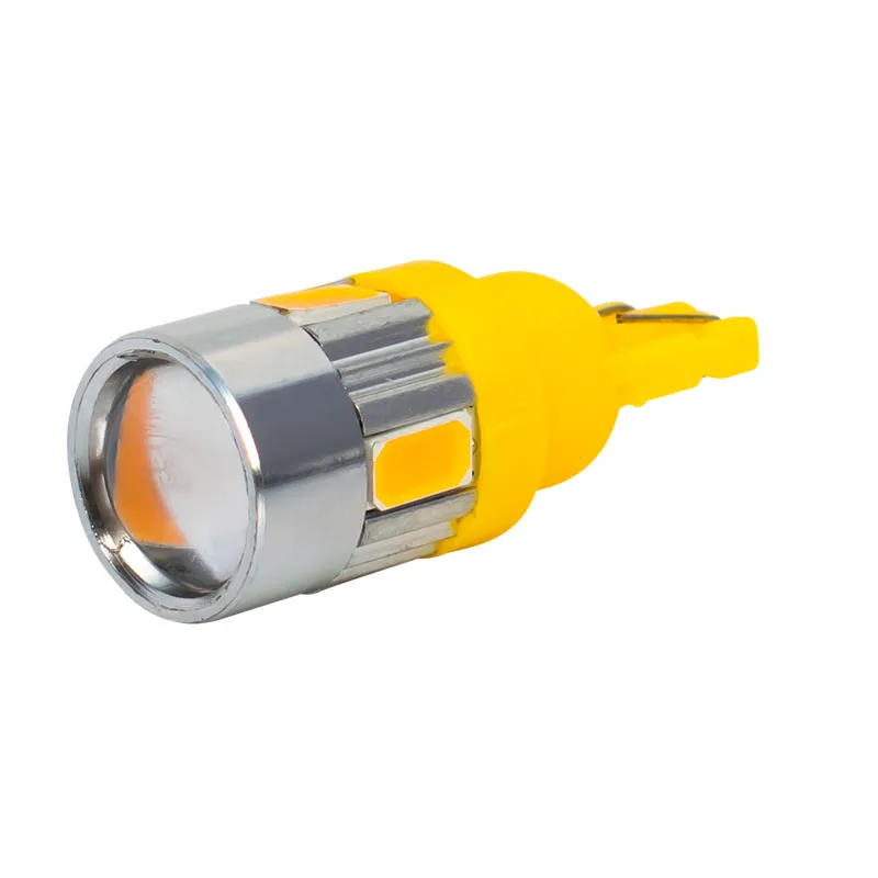 2 шт. W5W 6 светодиодный 5630 5730 SMD с объективом проектора парковочные фары автомобиля