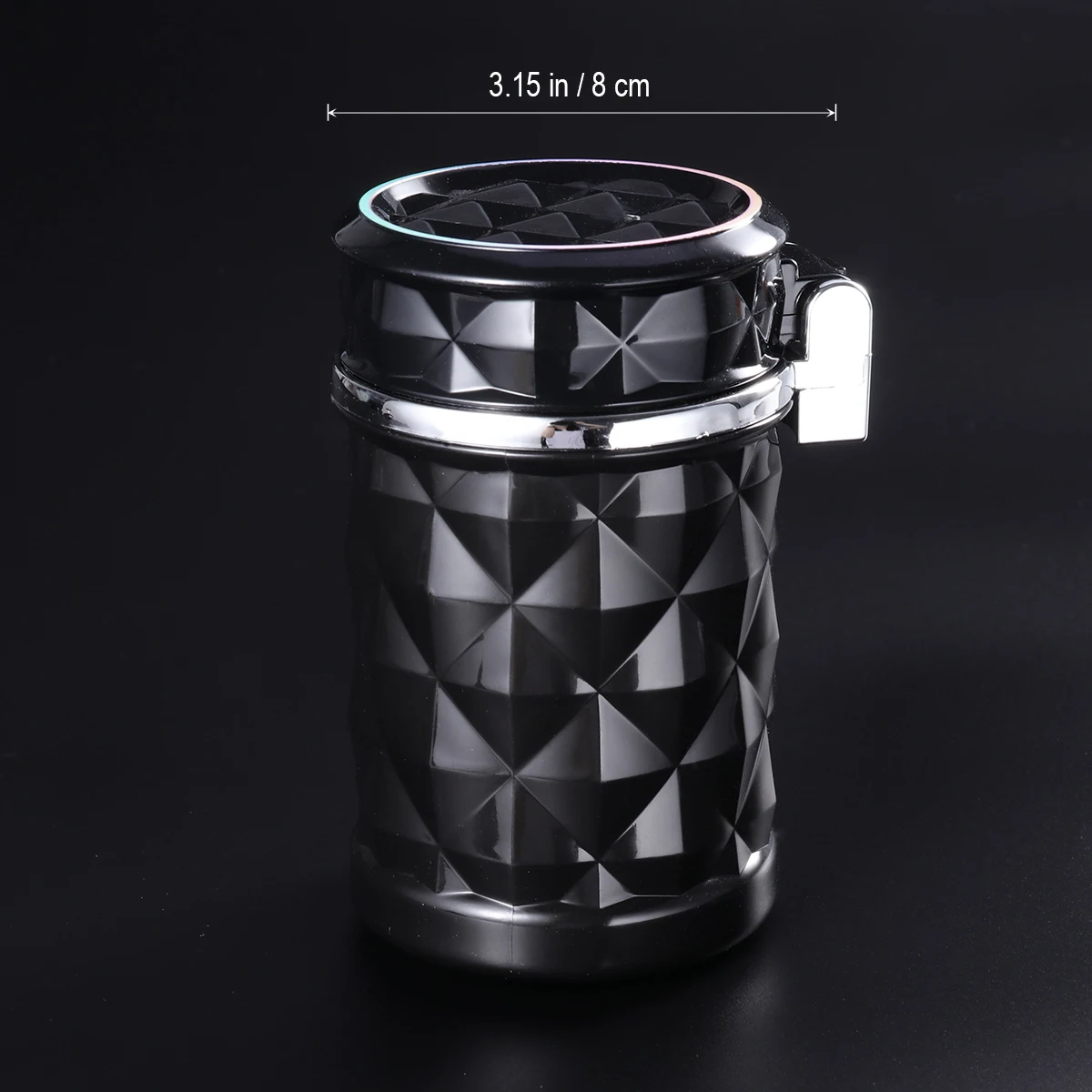 LUOEM Car Ashtray Smokeless Auto Cigarette Ashtray Holder with Blue LED Light for Car Cup Holder