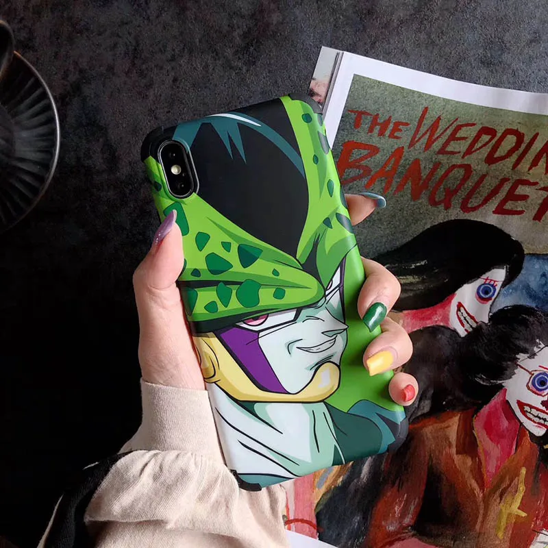 B Горячий Dragon Ball Super Frieza Мягкий силиконовый чехол для iphone 6 plus 7 11 Pro 8 8plus X XR XS MAX Buu Son Goku phone coque - Цвет: B