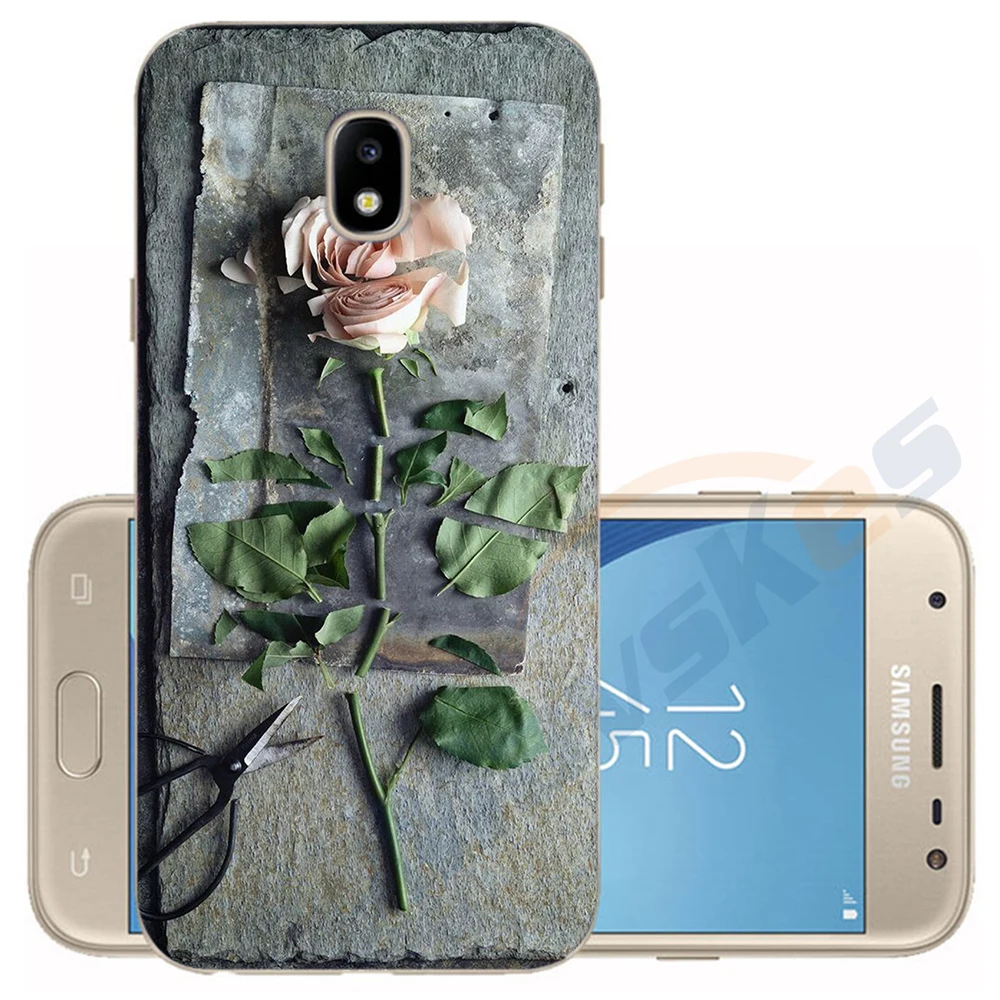 13 Чехол для телефона для samsung Galaxy J5 EU J530 J530F Мягкий Силиконовый ТПУ Защитное приспособление в виде цветка чехол для samsung J3 EU J330 бампер - Цвет: 13
