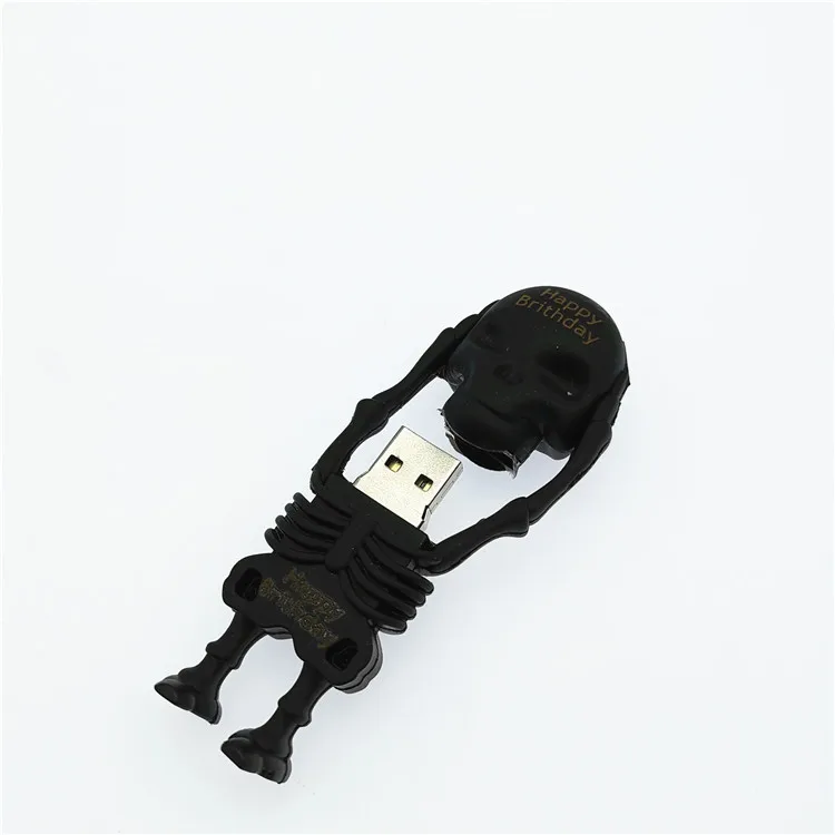 Более 10 шт.) бесплатный логотип на заказ мультфильм череп USB накопитель, череп флешки, USB флеш-накопитель 64 ГБ 32 ГБ 16 ГБ 8 ГБ 4 ГБ u диск