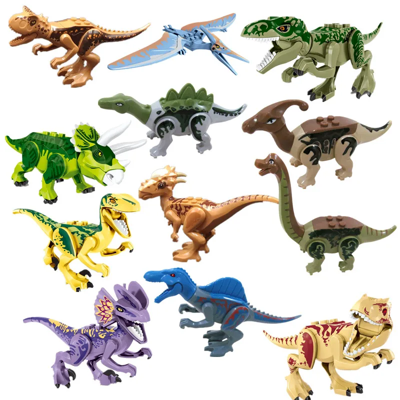 12 шт. Детский конструктор Мир Юрского периода|Блочные конструкторы| |