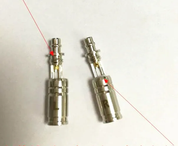 

10pcs newest pure beryllium copper headphone metal Shell Diy Parts for Shure se215 se315 se425 Headphones pin for 3mm tail hole