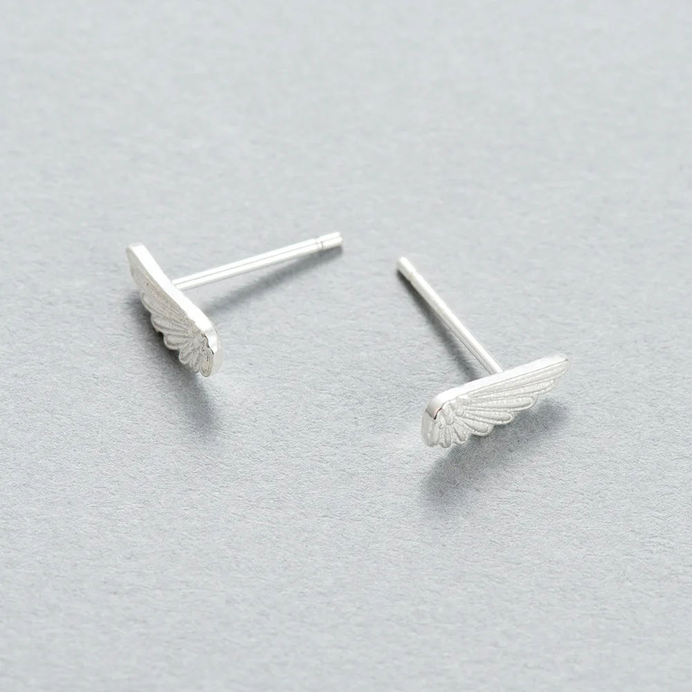Angle wings серьги 100% стерлингового серебра 925 пробы ювелирные изделия мода