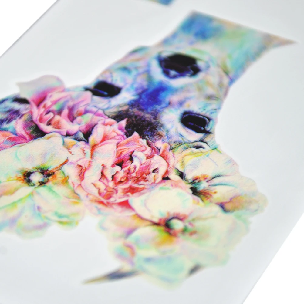 Переводные временные татуировки с изображением цветка головы оленя 1 шт. модные