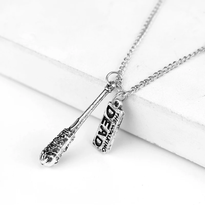 Ожерелье с подвеской в виде ходячих мертвецов и букв мужские аксессуары колье