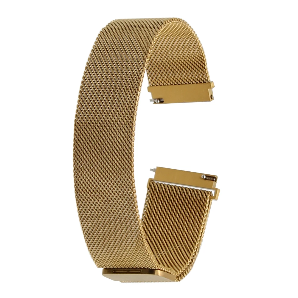 22 мм Миланская петля ремешок для ASUS Zenwatch 2 22 мм LG G Watch W100/W110/W150 Pebble Time браслет из нержавеющей стали ремешок