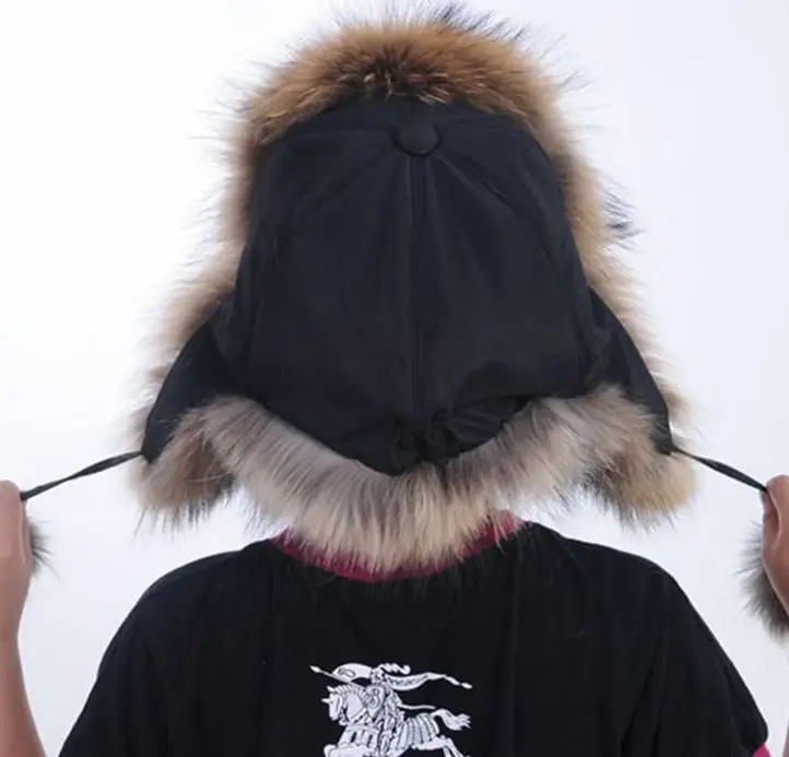 Детская шапка из лисьего меха сохраняющая тепло зима 2016 меховая для мальчиков и