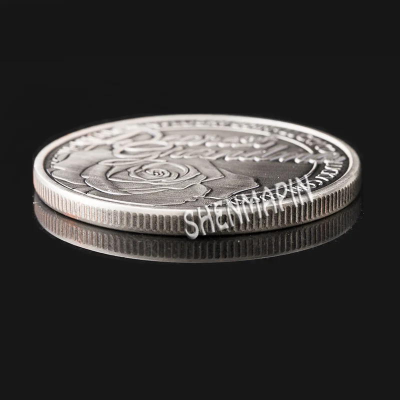 Памятная монета роза любовь символы брак памятный романтический подарок на день